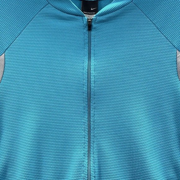 Nike Sphere Dry Top Women's Medium Blue 1/2 Zip Pockets Running Top Ladies M - Picture 3 of 9